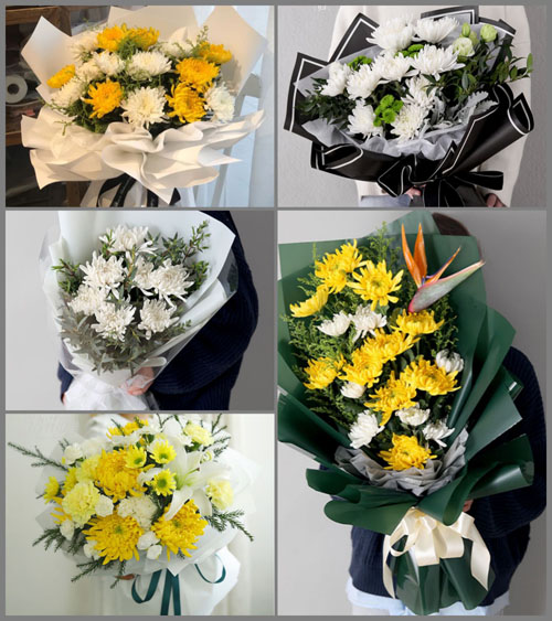 贵州遵义湄潭县洗马乡团结村白事花束代送